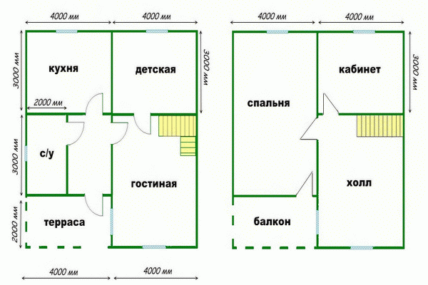 План проекта 9х9 кв.м